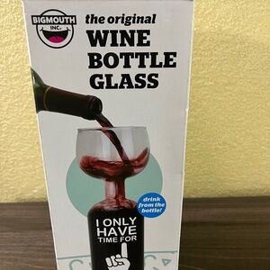 The original Bigmouth Inc Wine bottle glass
